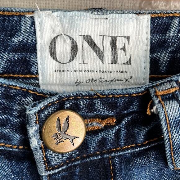 One Teaspoon Trashed Free-birds Denim Jeans Size 25 - Picture 4 of 14